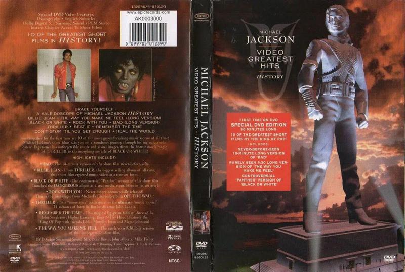 DVD Michael Jackson - History Video Greatest Hits - sony